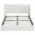 Artiss King Bed Frame with Gaslift Storage USB Type-C Charging Ports Velvet Upholstery White Geometric Headboard