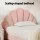 Artiss ROSY King Single Bed Frame - Pink Velvet Scallop Bedhead, Wood Frame, Easy Assembly, 1-Year Warranty