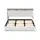 Artiss King Bed Frame Gas Lift Storage White PVC Leather with LED Headboard, 16 Colours, Wooden Slats, Sunset Series
