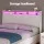 Artiss Queen Bed Frame White PVC Leather Gas Lift Storage with Headboard and LED Lights, 16 Colours, Modern Platform