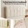 Artiss Double Upholstered Velvet Bed Frame with Tufted Headboard 133x185cm Cream White Platform No Box Spring Required