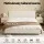 Artiss CLOUD Double Bed Frame with Cloud Headboard Boucle Fabric White Platform Base for Double Mattress