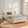 Artiss CLOUD King Single Bed Frame Cloud Headboard Bouclé Fabric Upholstered Platform Base White 107x203cm