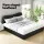 Artiss DARA King Size Bed Frame Boucle Upholstered, Padded Headboard, Pine Wood Slats, Sturdy Metal Connectors, Black