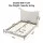 Artiss Double Bed Frame with Curved Bouclé Headboard, 300kg Capacity, Beige Upholstered Bedroom Design