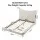Artiss Queen Bed Frame with Bouclé Headboard 300kg Capacity Beige Curved Wooden Slats