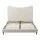 Artiss Queen Bed Frame with Bouclé Headboard 300kg Capacity Beige Curved Wooden Slats