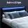 Artiss Queen Bed Frame with LED, 4 Drawers, PU Leather Upholstery, Black, Durable Wood, Easy Assembly