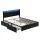 Artiss Queen Bed Frame with LED, 4 Drawers, PU Leather Upholstery, Black, Durable Wood, Easy Assembly