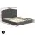 Artiss FION King Size Bed Frame Velvet Grey Upholstered with Gas Lift Storage, Padded Headboard, Wooden Slats