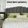 Artiss FION King Size Bed Frame Velvet Grey Upholstered with Gas Lift Storage, Padded Headboard, Wooden Slats