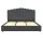Artiss FION King Size Bed Frame Velvet Grey Upholstered with Gas Lift Storage, Padded Headboard, Wooden Slats