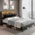 Artiss JINA Double Bed Frame: Black PU Leather, LED Headboard, Storage & Charging Ports, Fits 137x190cm Mattress