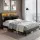 Artiss Queen Bed Frame with LED Lights, Storage Headboard, Charging Ports, PU Leather, Metal, Black, Fits Standard Queen