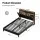 Artiss Queen Bed Frame with LED Lights, Storage Headboard, Charging Ports, PU Leather, Metal, Black, Fits Standard Queen