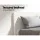 Artiss Neo King Single Bed Frame, Premium Boucle Fabric, Textured Headboard, Sturdy Construction, Easy Assembly
