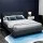 Artiss Bed Frame, Faux Linen, Double Size, Charcoal, 202x144x86.5cm - Elegant, Durable, Easy Assembly