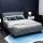 Artiss Queen Bed Frame, Faux Linen Fabric, Grey, 215x160x86.5cm, Modern Design, Durable & Easy Assembly