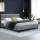 Artiss Queen Bed Frame, Faux Linen Fabric, Grey, 215x160x86.5cm, Modern Design, Durable & Easy Assembly