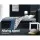 Artiss Fripp King Single Size Trundle Daybed - Black PVC Leather, Space-Saving Design with Foam-Padded Headboard