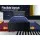 Artiss Fripp King Single Size Trundle Daybed - Black PVC Leather, Space-Saving Design with Foam-Padded Headboard