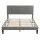 Artiss Double Bed Frame with Adjustable Upholstered Headboard 300kg Capacity Grey Mattress Compatible