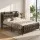 Artiss Double Bed Frame Upholstered PU Leather with Storage Headboard and SAA Charging Station 300kg
