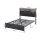 Artiss Double PU Leather Bed Frame with LED Headboard Storage and USB AC Charging Station 138x212cm 300kg