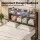 Artiss Double PU Leather Bed Frame with LED Headboard Storage and USB AC Charging Station 138x212cm 300kg