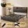Artiss King Size PU Leather Bed Frame with LED Lights USB Charging and Storage Headboard Integrated Power