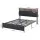 Artiss Queen PU Leather Smart Bed Frame with LED Lighting Storage Headboard USB Charging Station 153x224cm