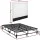 Artiss Queen Fabric Bed Frame with Padded Linen Look Headboard Grey Beige Metal Platform Base 151x200cm