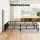 Artiss Queen Fabric Bed Frame with Padded Linen Look Headboard Grey Beige Metal Platform Base 151x200cm