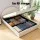 Artiss Queen Bed Frame Set with Gas-Lift Storage and Bouclé Headboard with Matching 2-Drawer Bedside Table Beige
