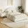 Artiss Queen Bed Frame Set with Gas-Lift Storage and Bouclé Headboard with Matching 2-Drawer Bedside Table Beige