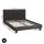 Artiss BedStory Double Platform Bed Frame with Charcoal Upholstered Headboard and Hybrid Pocket Coil Mattress