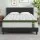 Artiss BedStory Queen Platform Bed Frame and Hybrid Pocket Coil Mattress Set Charcoal Medium‑Firm Support