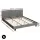 Artiss BedStory King Bed Frame Set with Hybrid Pocket Coil Mattress Medium Firm Linen Grey Padded Headboard