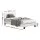 Artiss King Single Bed Set with BedStory Hybrid Mattress, White Bouclé Upholstery, Reinforced Slats, Medium Firm Feel
