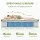 Artiss BedStory Queen Set: Leather Frame, Medium-Firm Hybrid Mattress, Pocket Coils, Easy Assembly, White Finish