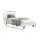 Artiss BedStory Single Bed Bundle: White Bouclé Frame & Medium Firm Hybrid Mattress with Pocket Coils, Easy Assembly