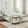 Bedstory Artiss Double Bed Frame in White PVC Leather with Padded Headboard & Hybrid Pocket Coil Mattress, Medium Firm