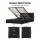 Artiss Gas Lift Queen Storage Bed Frame and Bedside Table Set Black PVC Leather 203x153cm Fit Queen Mattress