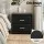 Artiss Gas Lift King Single Bed Frame with Hidden Storage and Black Bedside Table Set White PVC Leather