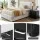 Artiss Gas Lift King Single Bed Frame with Hidden Storage and Black Bedside Table Set White PVC Leather