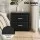 Artiss Queen Gas Lift Storage Bed Frame with 2 Black PU Leather Bedside Tables and Hidden Storage Options