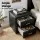 Artiss Queen Gas Lift Storage Bed Frame with 2 Black PU Leather Bedside Tables and Hidden Storage Options