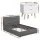 Artiss Tiyo Queen Upholstered Gas Lift Storage Bed Frame with Matching 2-Drawer Bedside Table Bundle
