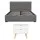 Artiss Tiyo Queen Upholstered Gas Lift Storage Bed Frame with Matching 2-Drawer Bedside Table Bundle