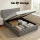 Artiss Tiyo Queen Upholstered Gas Lift Storage Bed Frame with Matching 2-Drawer Bedside Table Bundle